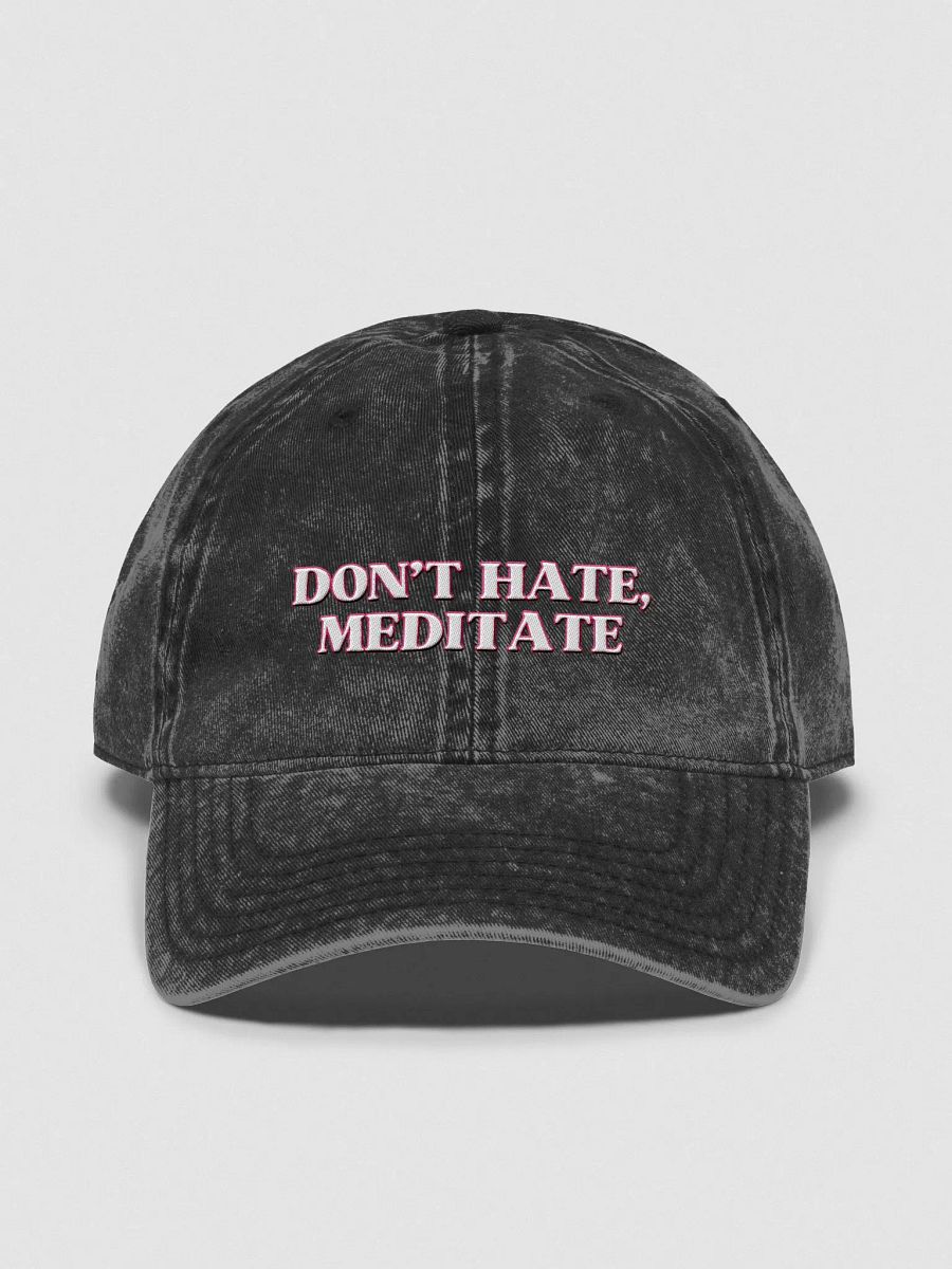 Don't Hate, Meditate Cap product image (1)