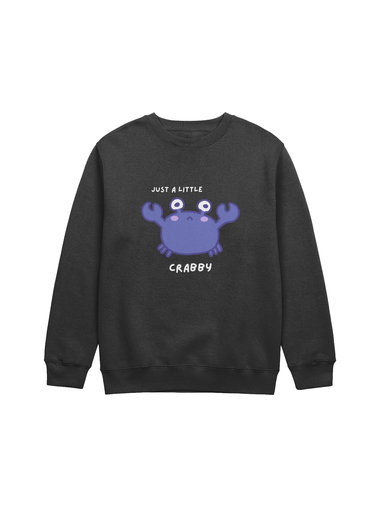 Just A Little Crabby Crewneck-Dark Mode product image (1)