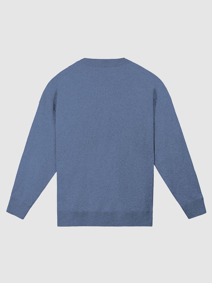 NO SMALL TALK ALLOWED (lg. design, tri-tone blue) knitwear relaxed crewneck product image (10)