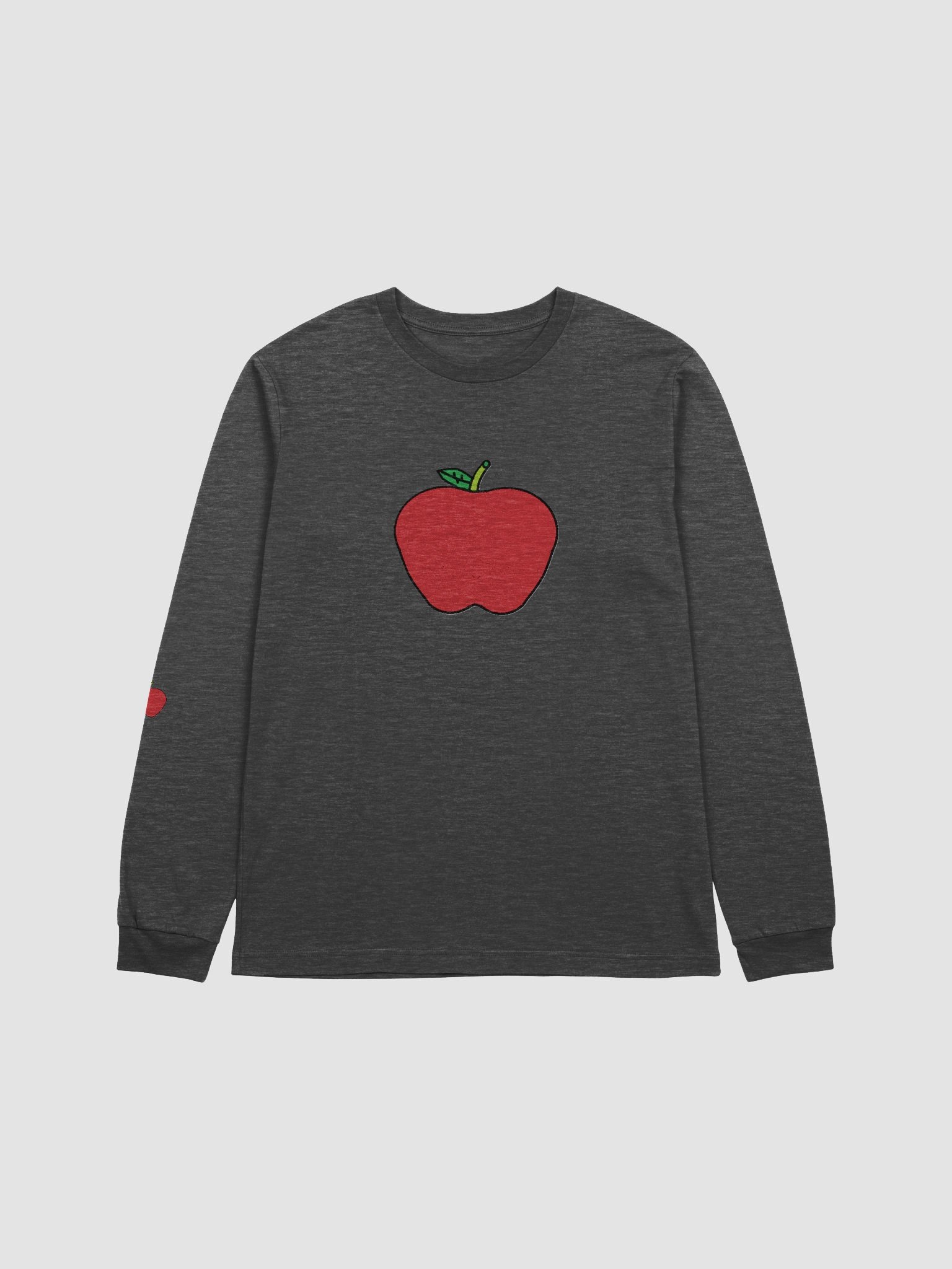 Crimson Apple Illustration Long Sleeve Tee product image (6)