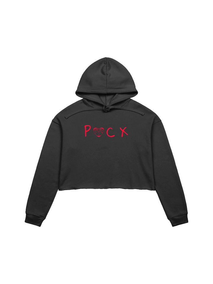 PACX CROP HOODIE (RED TEXT) product image (1)
