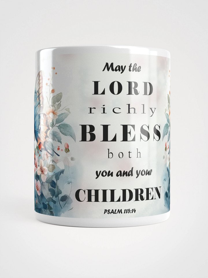 Psalm 115 Christian Coffee Cup, Floral Tea Mug, Coffee Mug Christianity, product image (1)