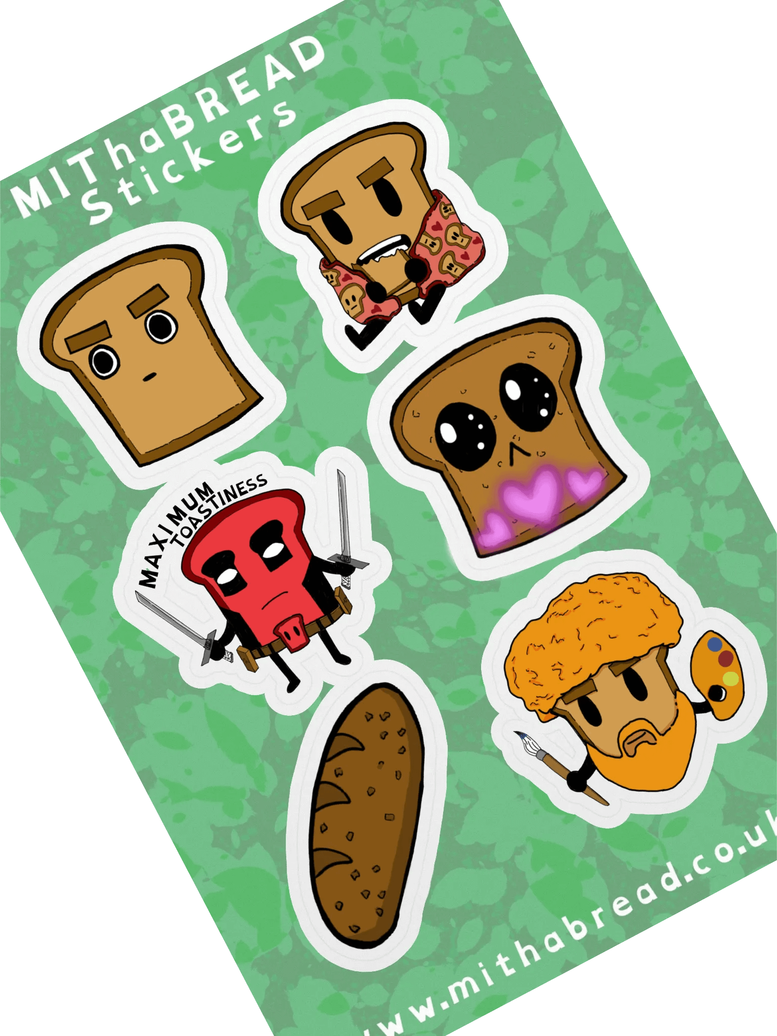 MIThaBREAD Sticker Sheet product image (1)