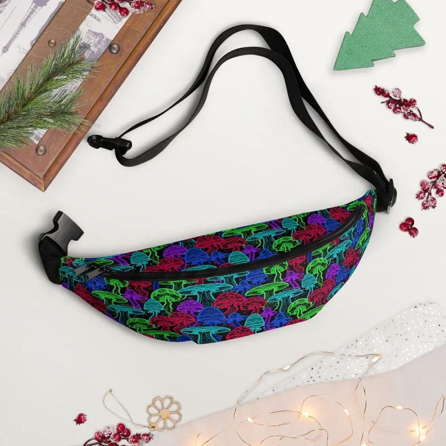 Neon Mushrooms (Variation 1) Fanny Pack product image (1)