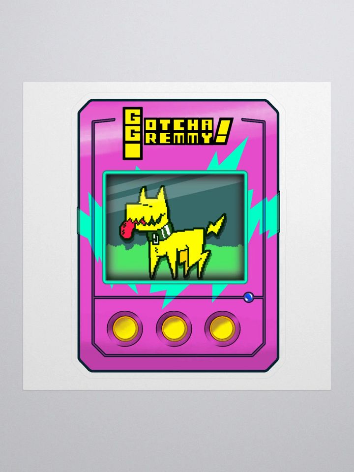 Gotcha Gremmy! [Pink/Teal] - Sticker product image (1)