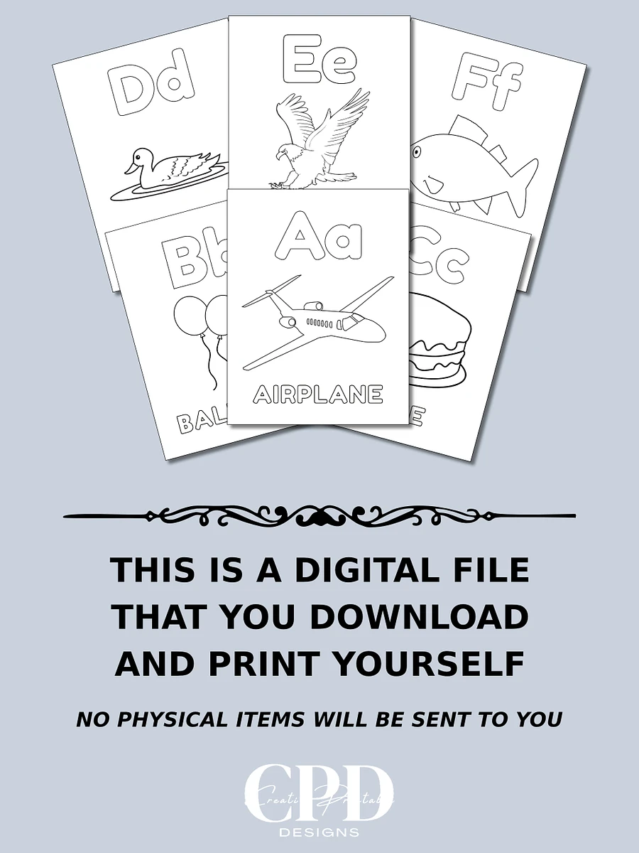 Printable ABC Coloring Pages For Kids product image (5)