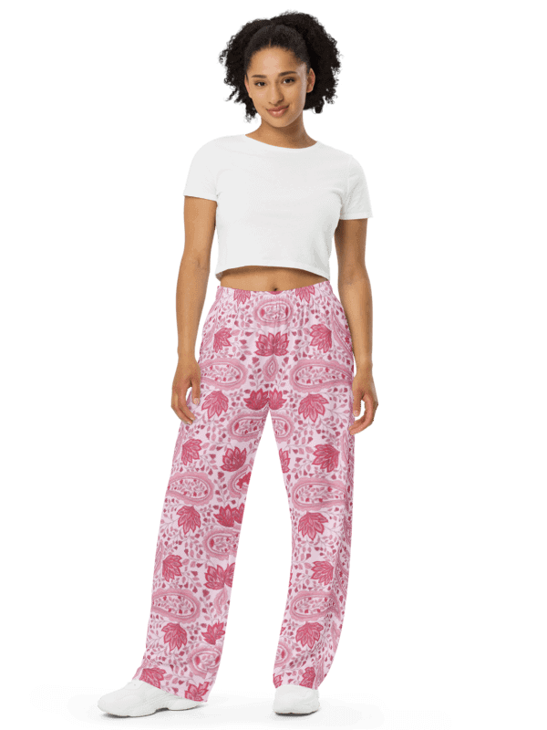 Rosewater Paisley | Unisex Wide-Leg Pants product image (1)