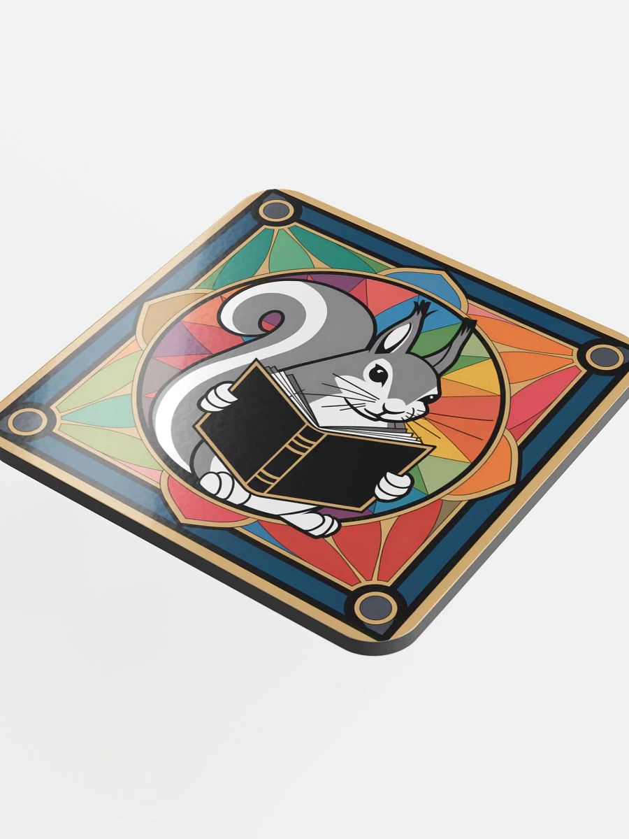Coaster or micro art piece: reading pooky and stained glass product image (4)