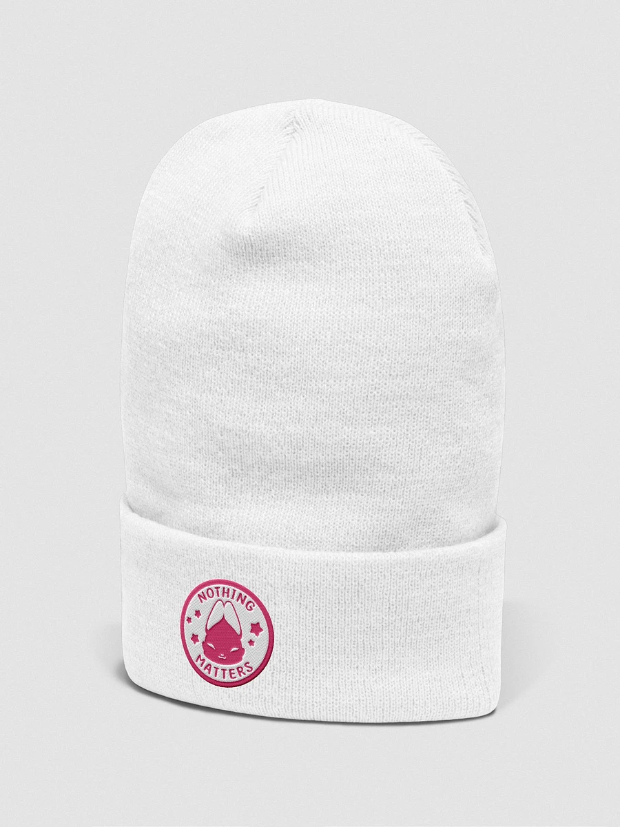 nothing matters ⟡ embroidered beanie [2 colors] product image (7)