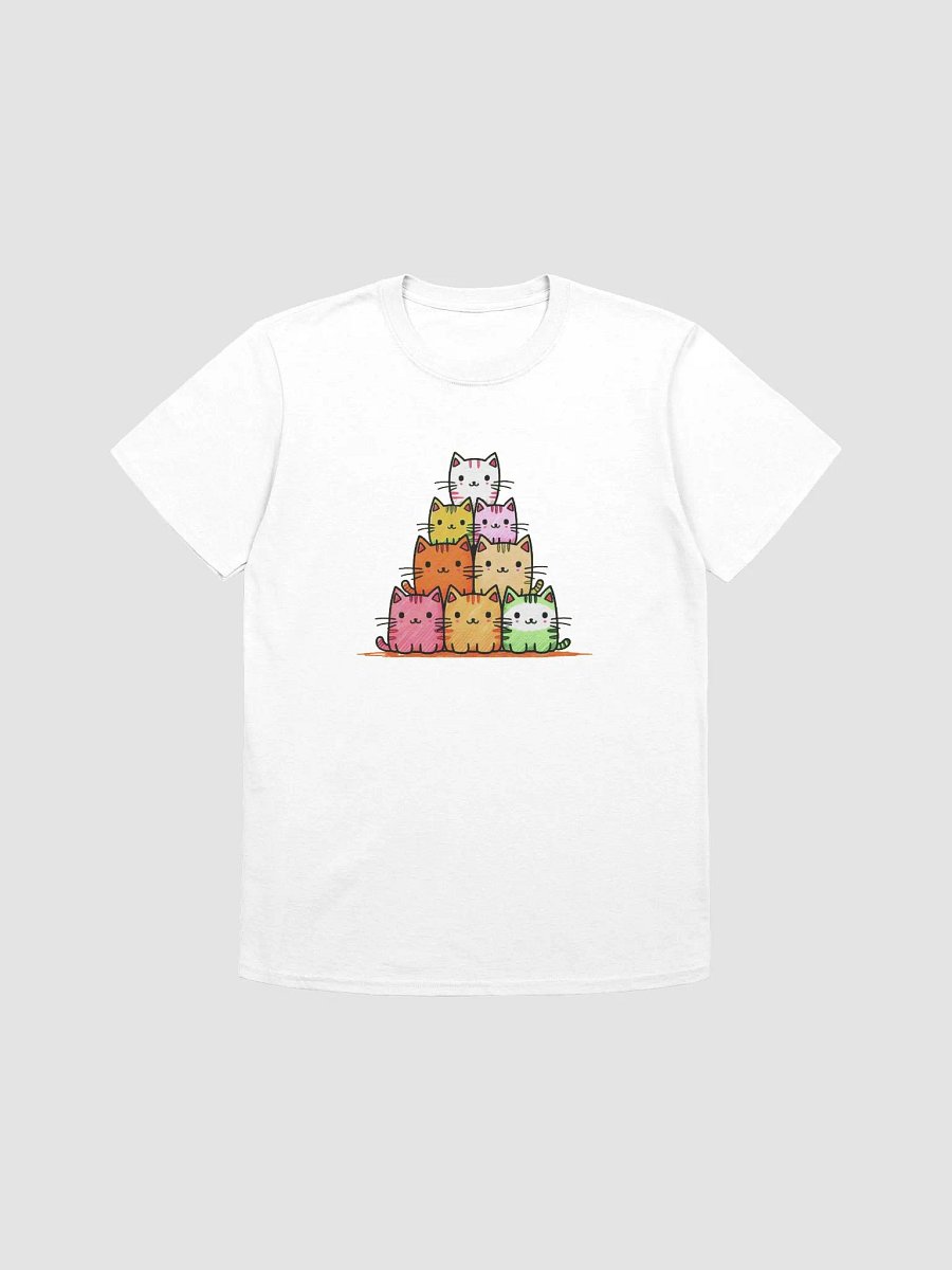 Cute Cats Pyramid Unisex T-Shirt product image (1)