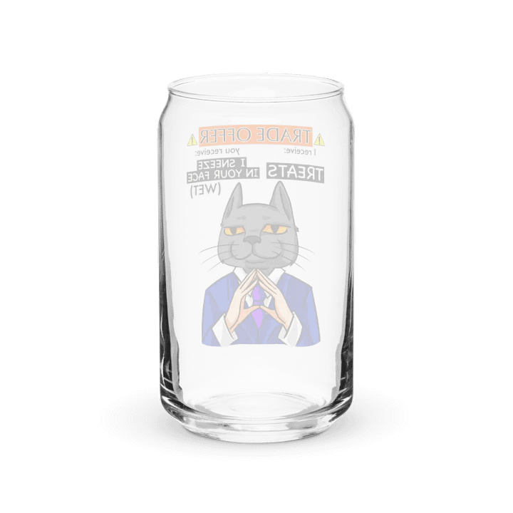 Trade Offer Human-Cat Meme Can-Shaped Glass product image (2)