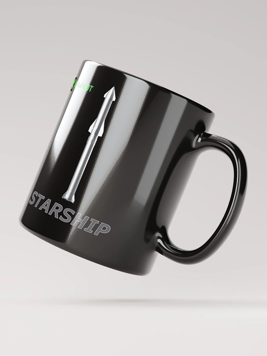 STARSHIP Black Glossy Mug product image (5)