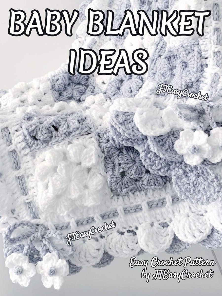 Textured Granny Squares Blanket Crochet Pattern,PDF Instant Download product image (5)