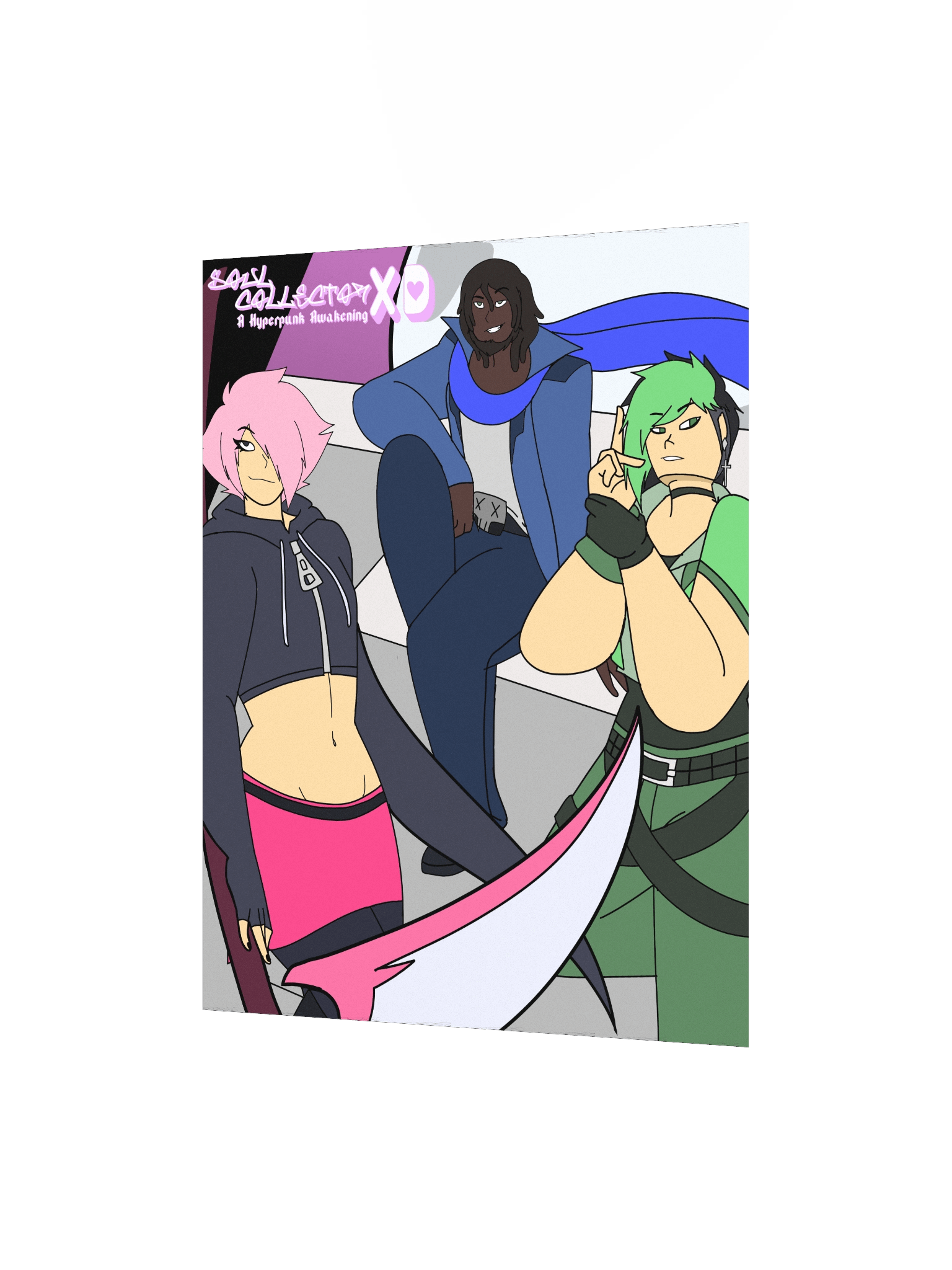 Soul Collector XD A Hyperpunk Awakening Poster product image (2)