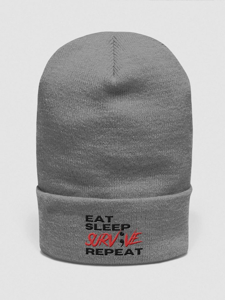 Eat Sleep Survive Repeat Beanie product image (6)
