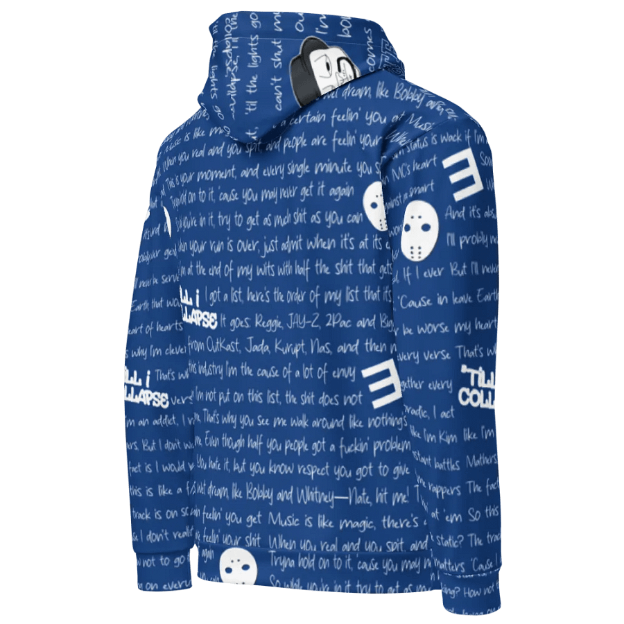 'Till I Collapse - Eminem - BLUE - Unisex Hoodie product image (4)