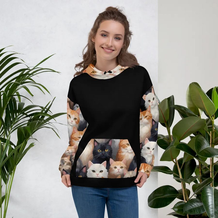 Purrfectly Adorable Cat Lovers Unisex Hoodie product image (5)
