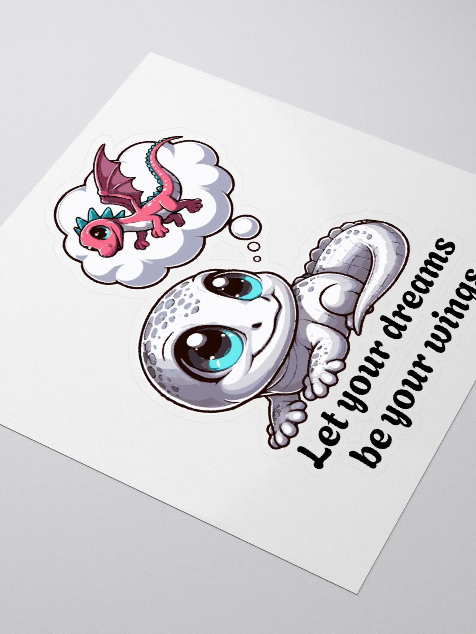 Let your dreams be your wings: vinyl sticker product image (3)