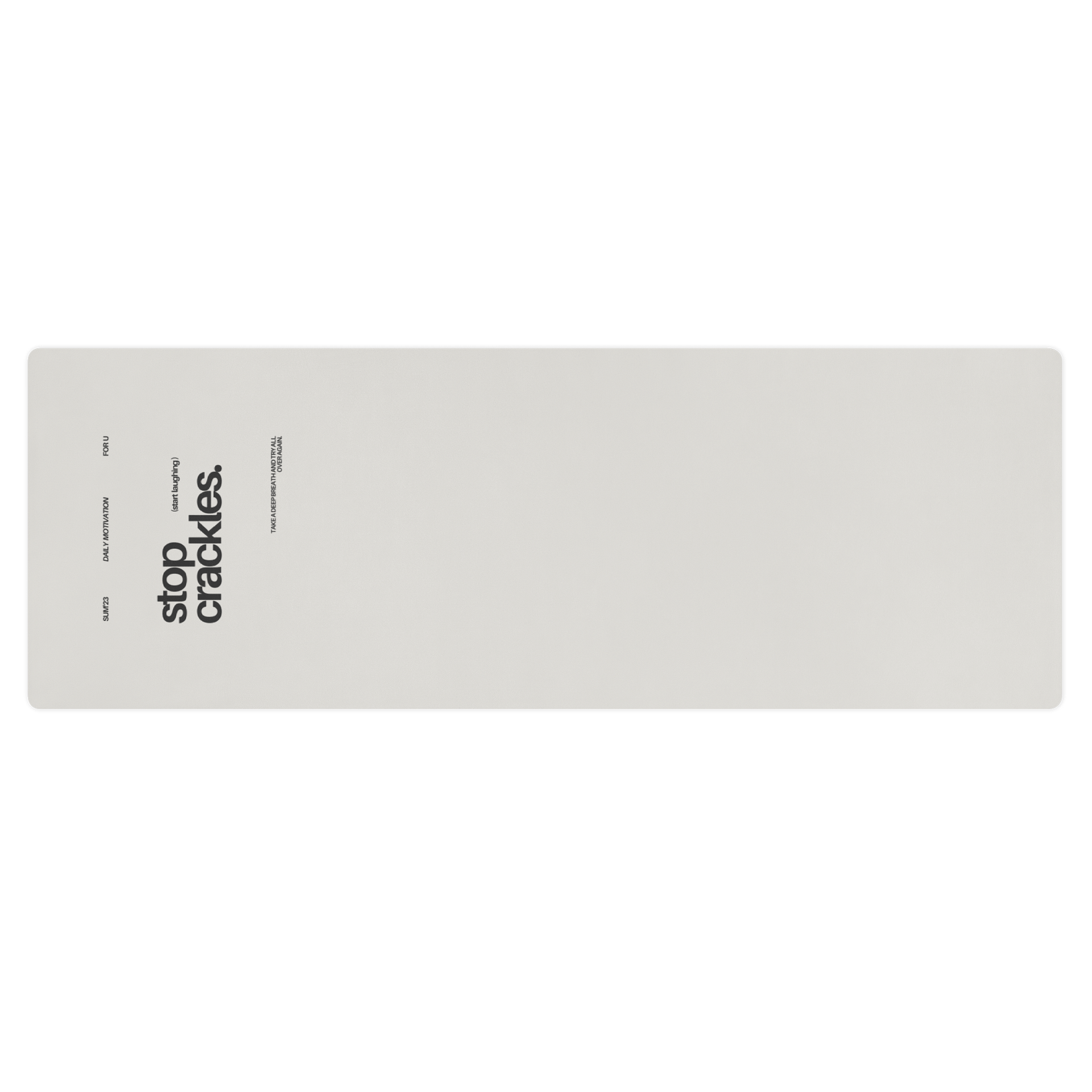 Stop Crackles Laughing Yoga Motivation Mat product image (1)