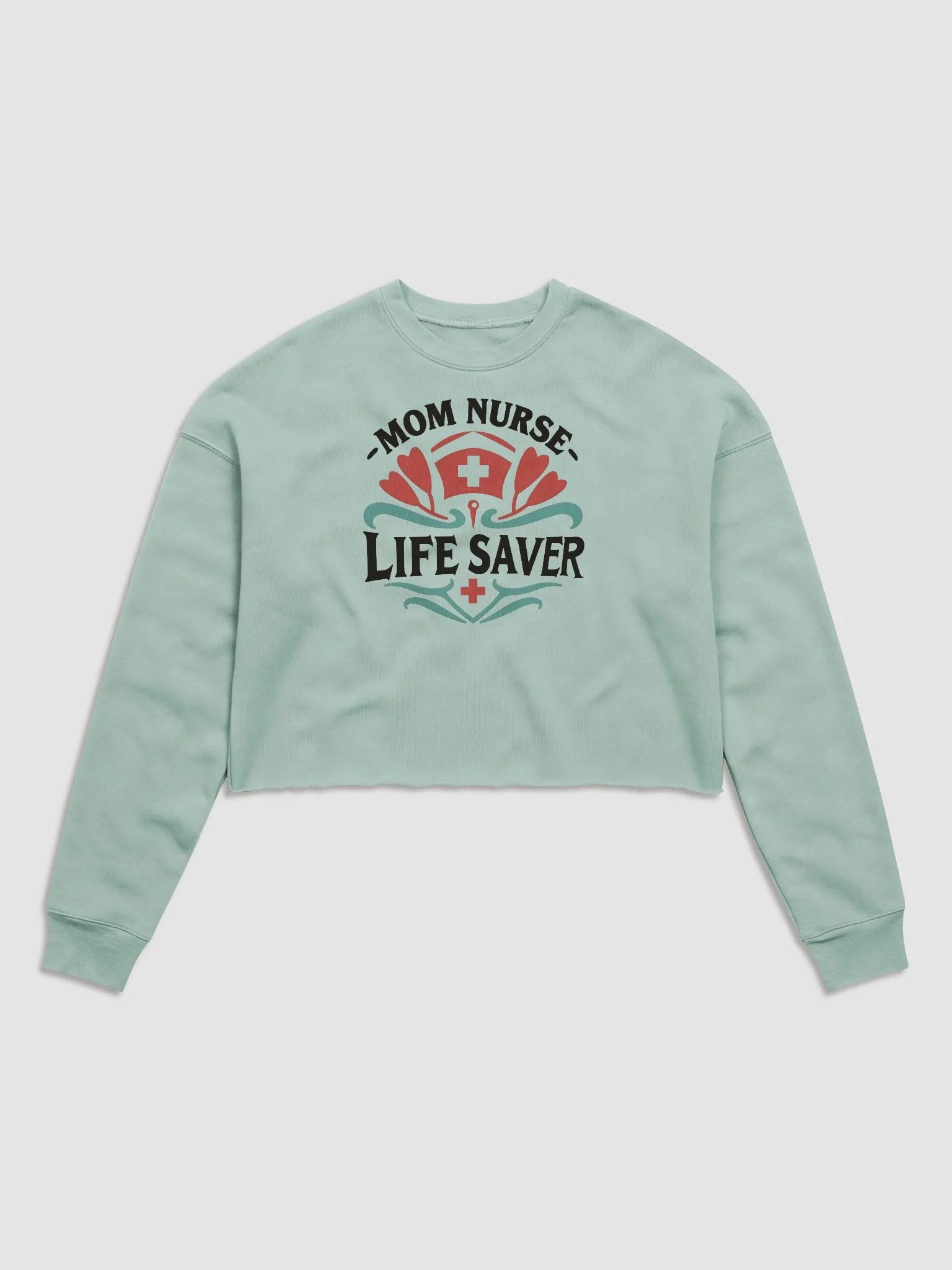 Mom Nurse Life Saver Crop Sweatshirt product image (1)