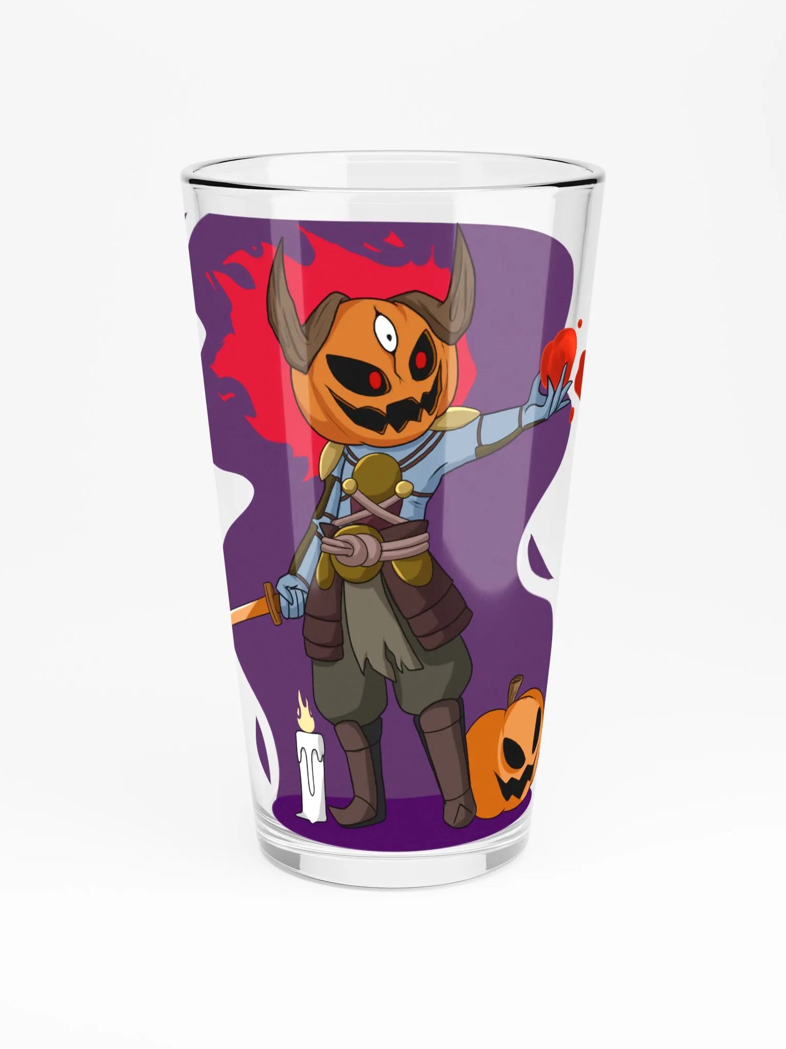 Halloween Oni Shaker Pint Glass product image (3)