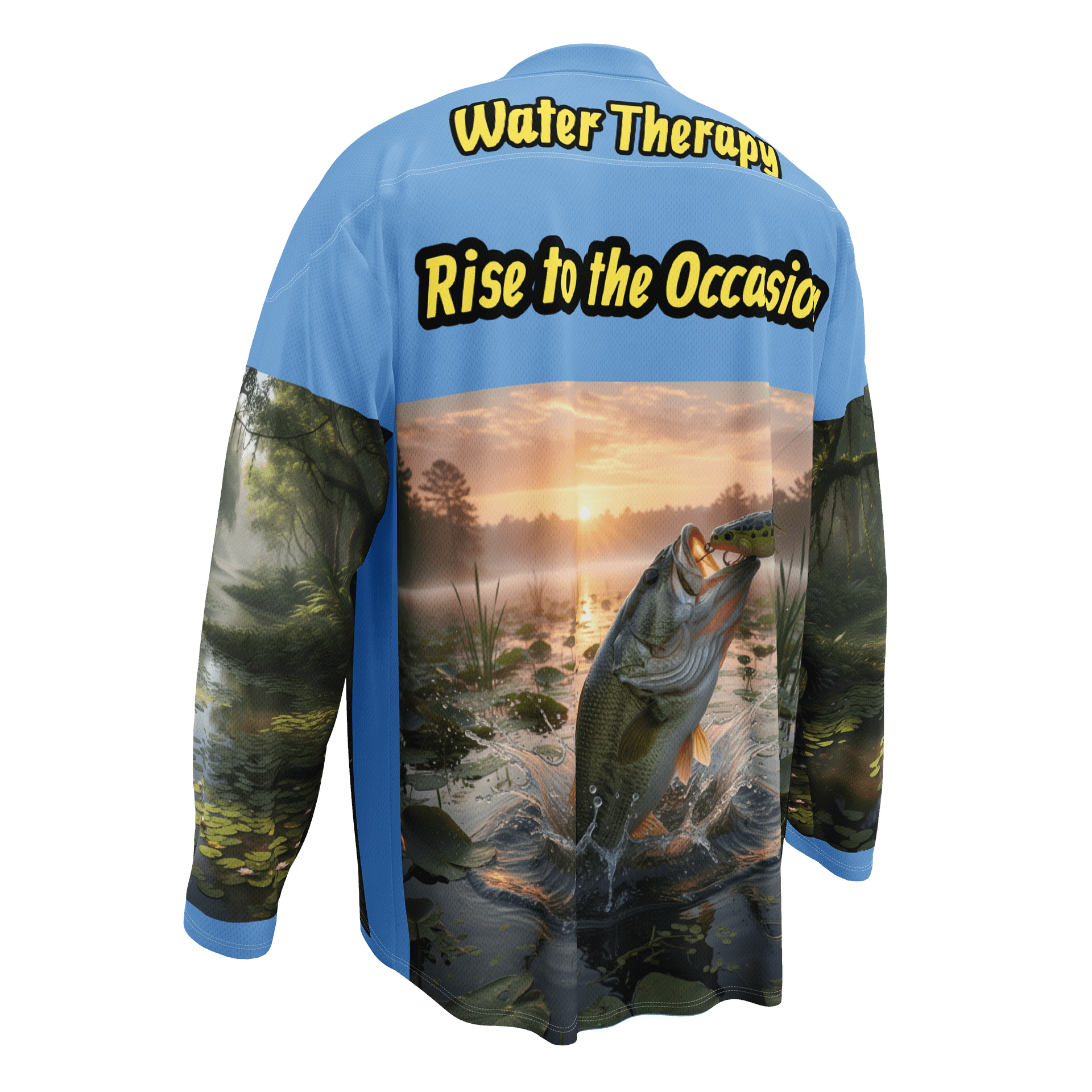 Sunrise Bass Assassin Fishing Jersey - Blue product image (4)