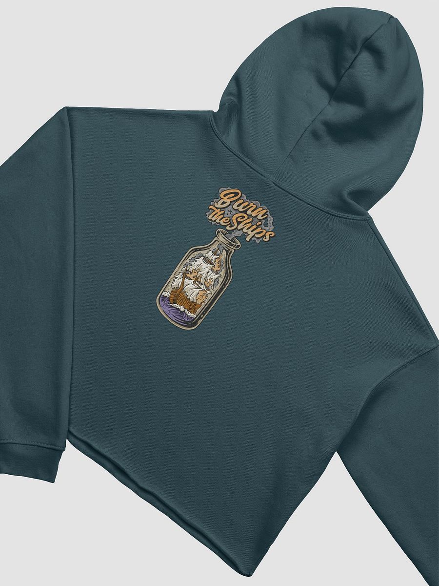 Double-Sided HGP Burn The Ships Crop Hoodie product image (20)