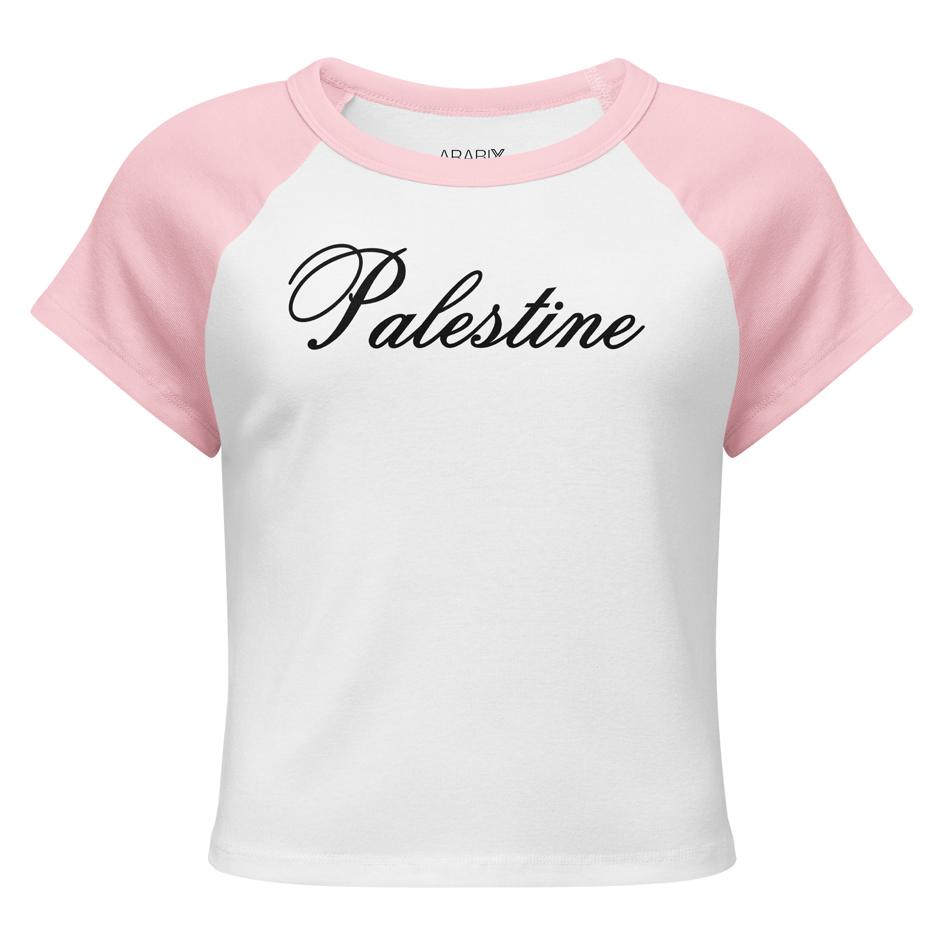 Palestine Calligraphy Women Raglan Baby Tee product image (9)