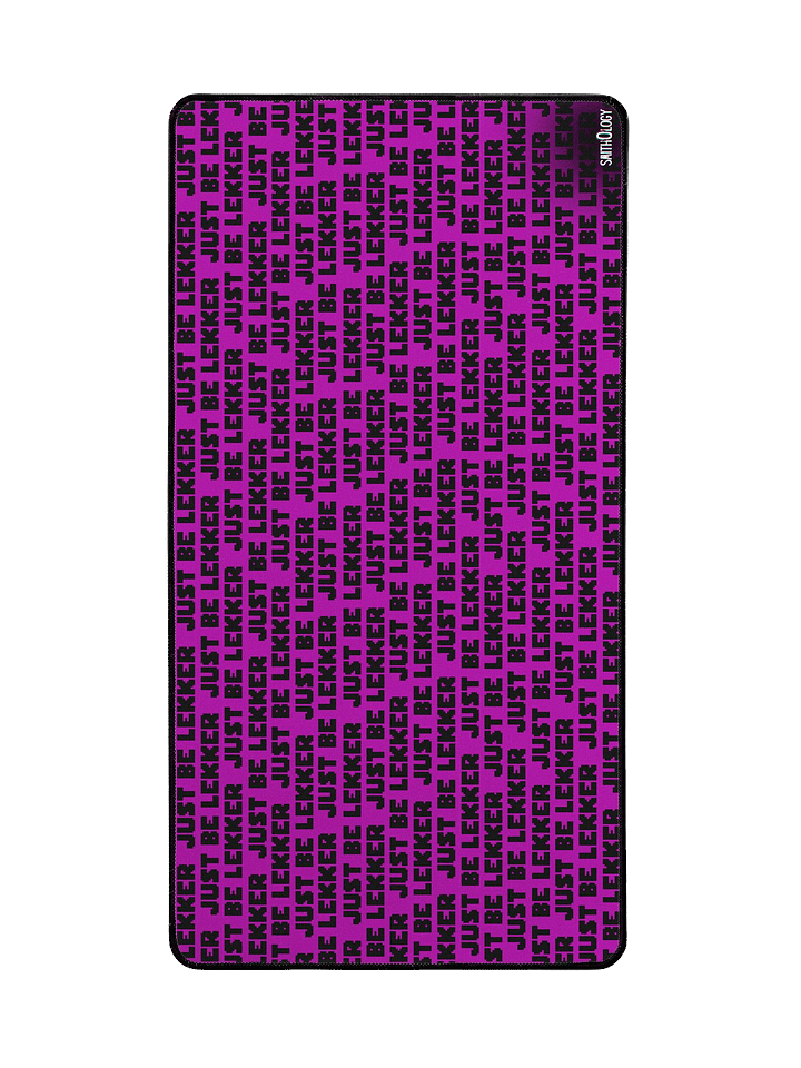 Smithology - "Just Be Lekker" Purple/Black Gaming Mousepad product image (2)