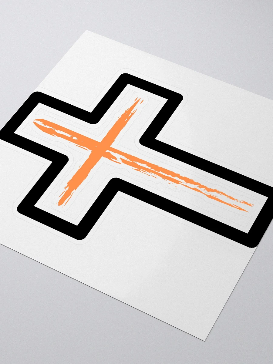 Orange Cross With Boarder Sticker product image (3)