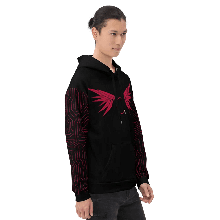 Mecha Warrior Hoodie - Black/Red product image (5)