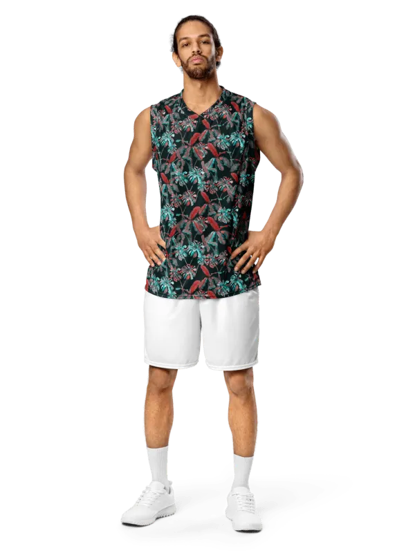Tropi-cool | Recycled Unisex Basketball Jersey product image (1)