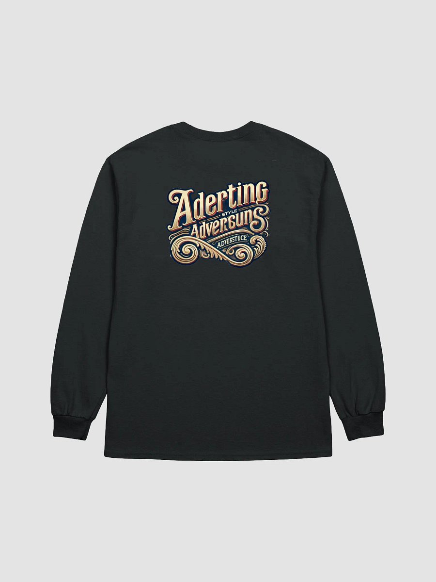 Vintage Ornate Typography Long Sleeve Tee product image (2)