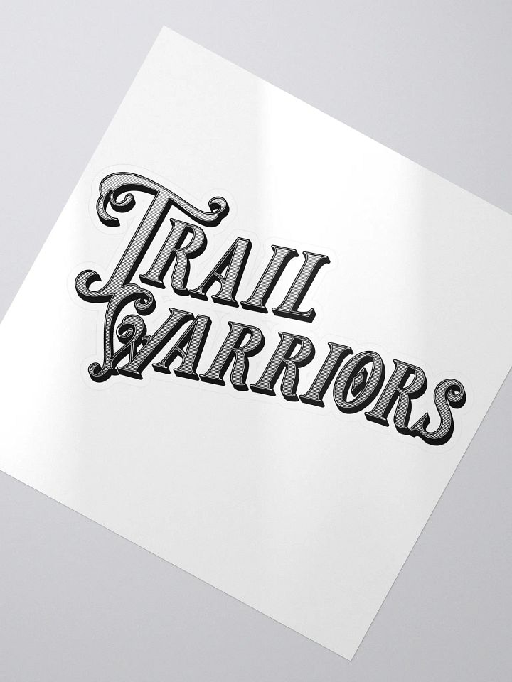 Black w/ Gradient Classic Trail Warriors Emblem Sticker product image (2)