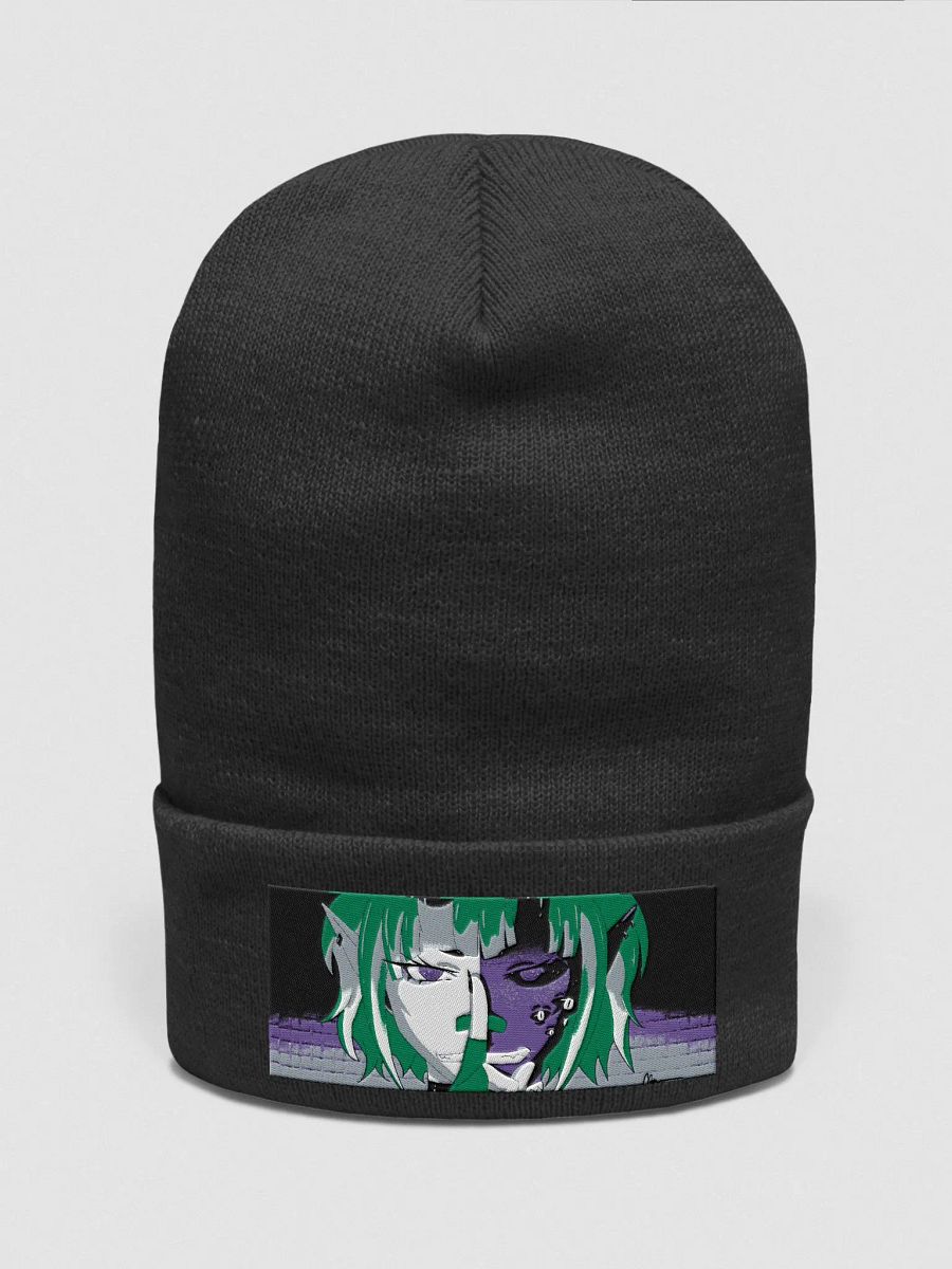 Split embroidered beanie product image (1)