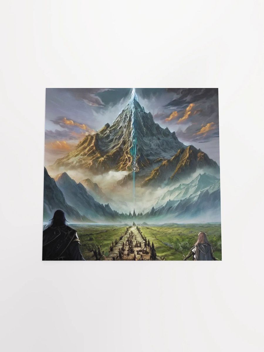 Mystical Mountain Journey Lord Of The Rings Anime Concept Art Poster product image (18)