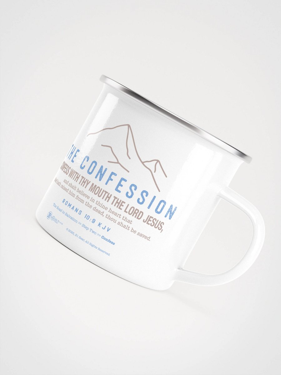 Mug, The Road to Salvation, Step 2, CONFESSION/Confess, Premium Enamel Mug product image (7)