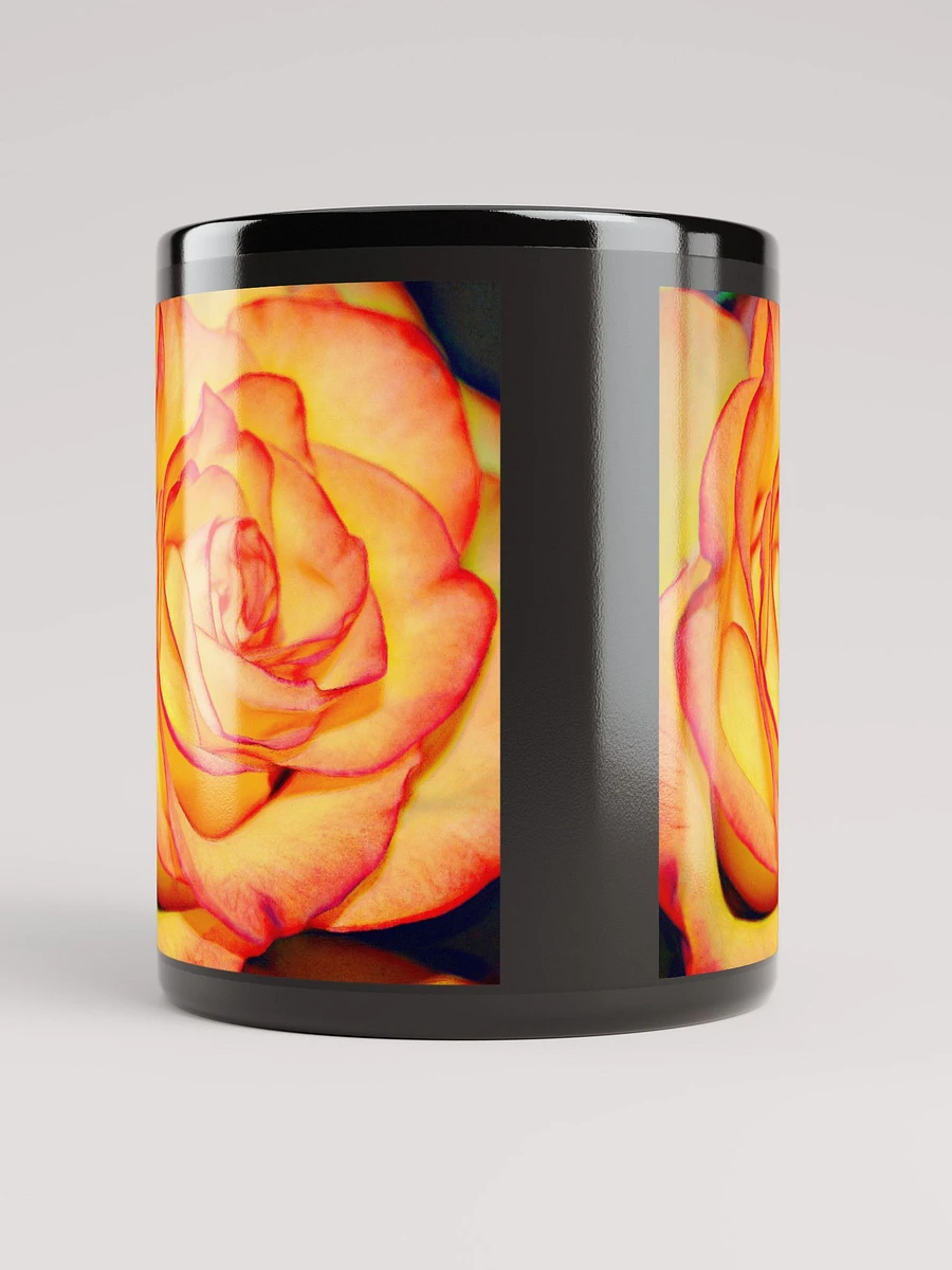 Bright Orange Rose Black Coffee Mug product image (9)