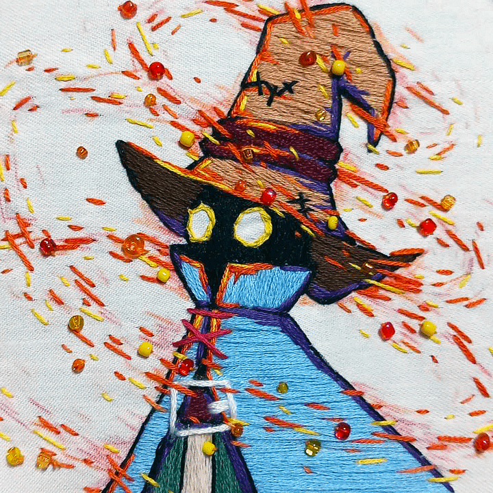 Vivi from Final Fantasy Embroidery Print product image (1)
