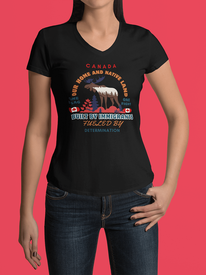 Canadian Wilderness V-Neck Tee product image (13)