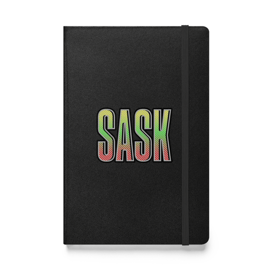 Sask Saskatoon Saskatchewan Striped Hardcover Notebook product image (1)