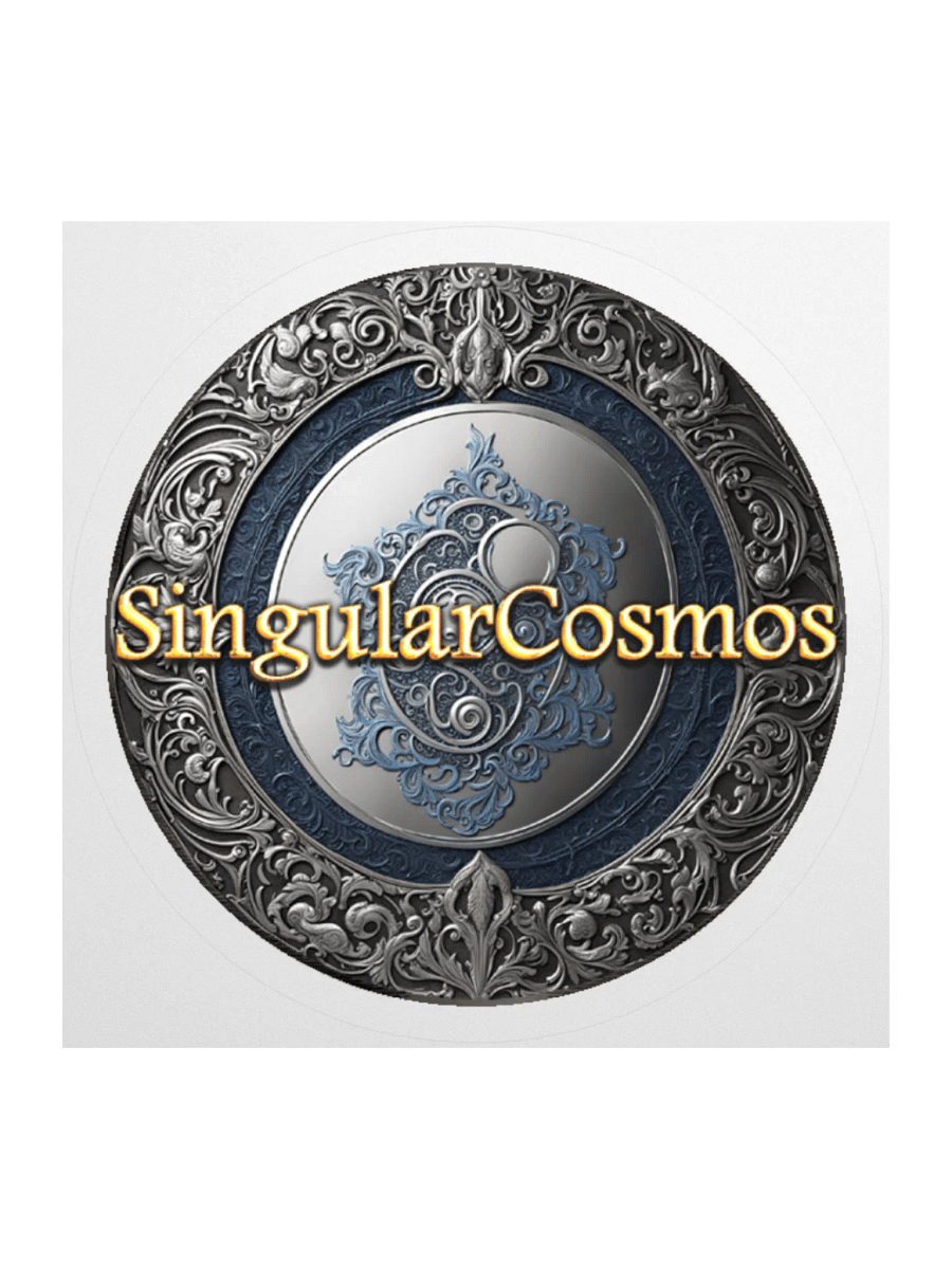 Singular Cosmos White Kiss Cut Sticker product image (1)