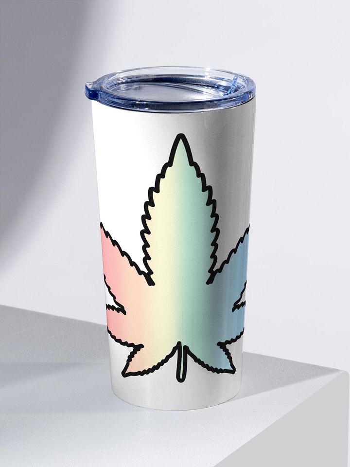 Pastel Rainbow Weed Leaf Tumbler product image (2)