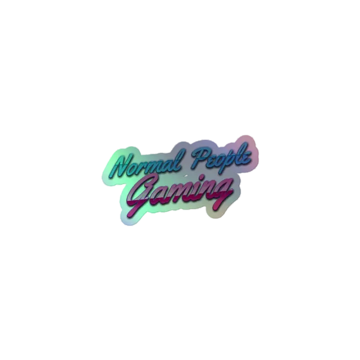 Normal People Gaming Holographic Sticker product image (1)