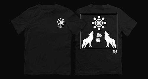 100 Shadows Tee Black
