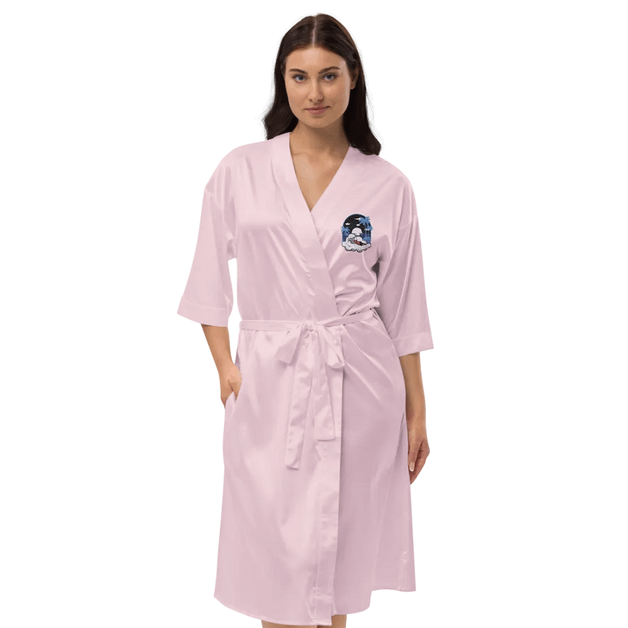 Cloudy Night Satin Robe Embroidered product image (6)