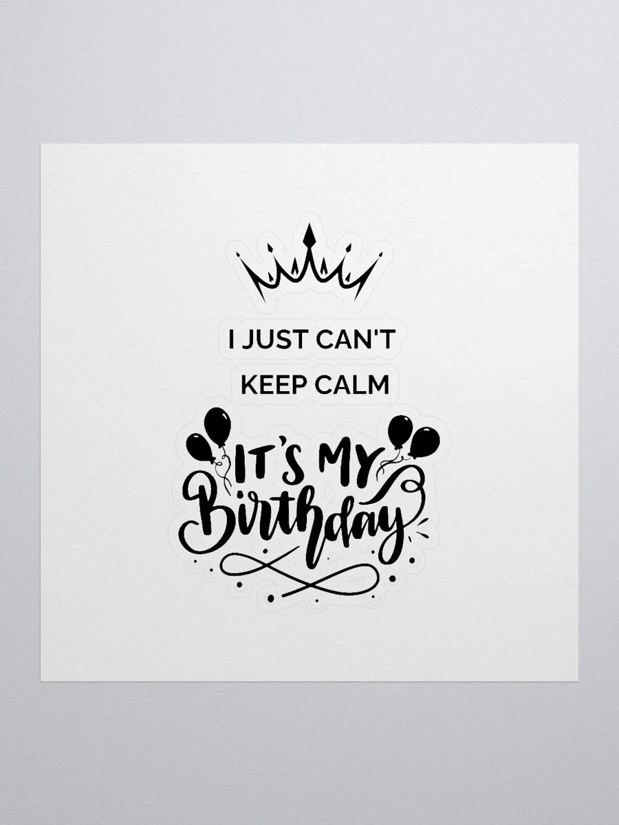 It's My Birthday Kiss Cut Stickers product image (3)