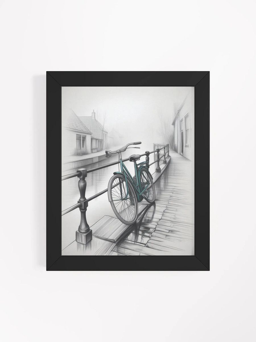 Misty Canal Bicycle Serenity Poster product image (5)