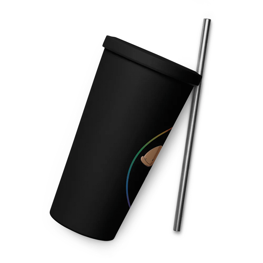 Pride Friend Tumbler w/Straw (Black) product image (9)