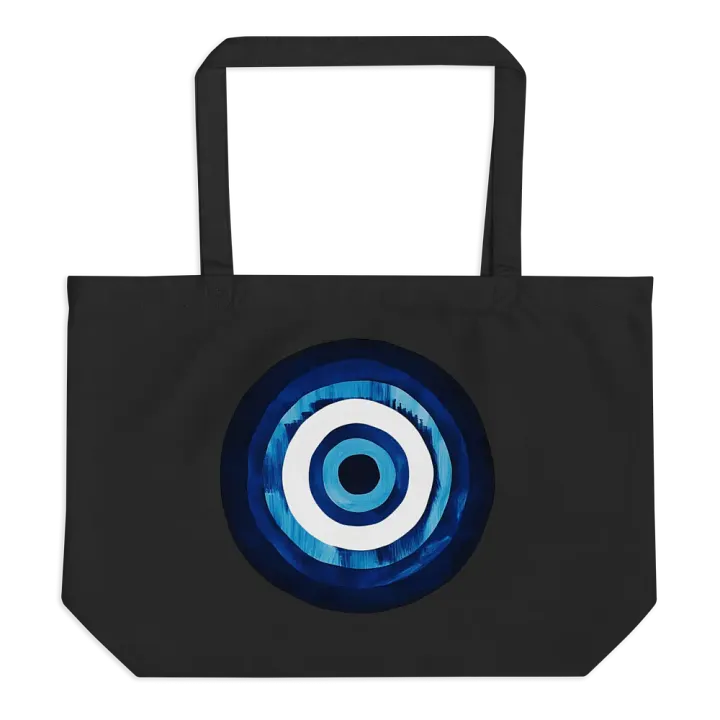Blue Mati Organic Cotton Tote in Black – Protection & Style in One product image (2)